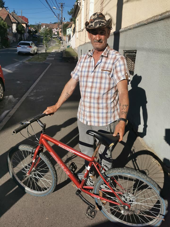 Bicicleta donata in Gusterita