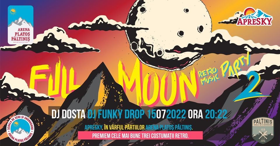 fool moon retro party arena platoș