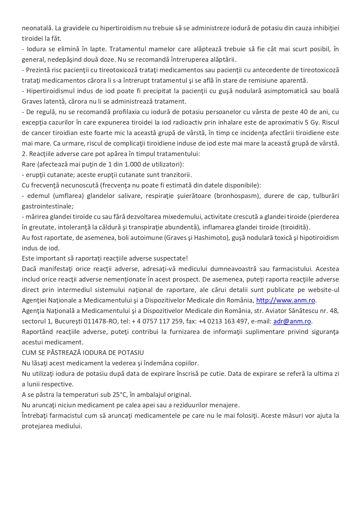 acord informare medicamente iod