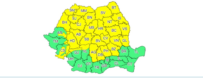 meteo cod galben