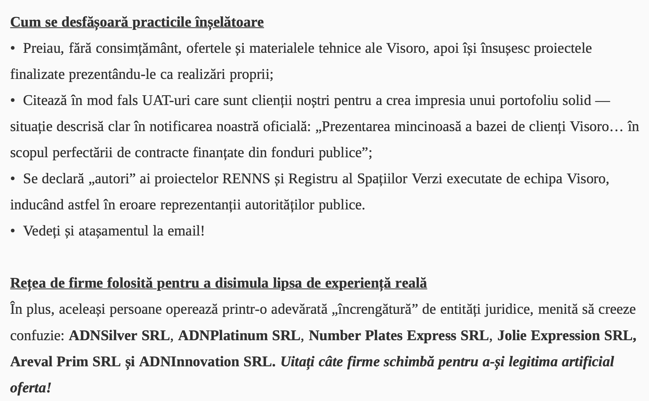 extras sesizare