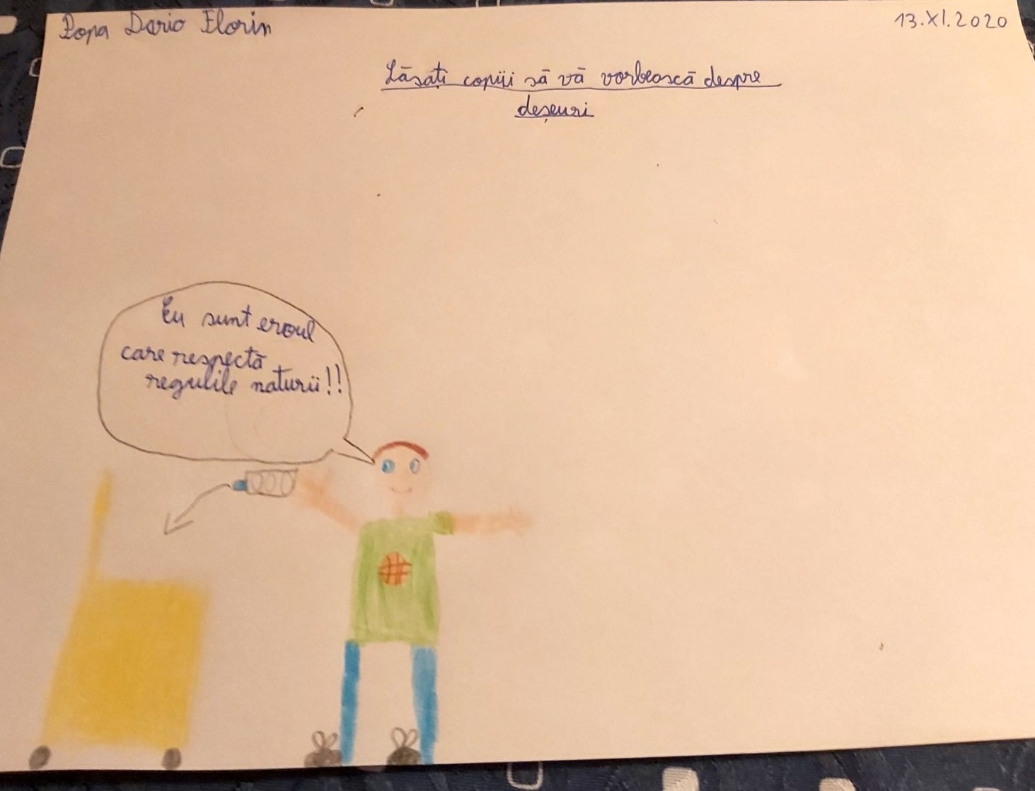 FOTO Lăsați elevii Sibiului să vă vorbească despre deșeuri. Și priviți-le desenele!