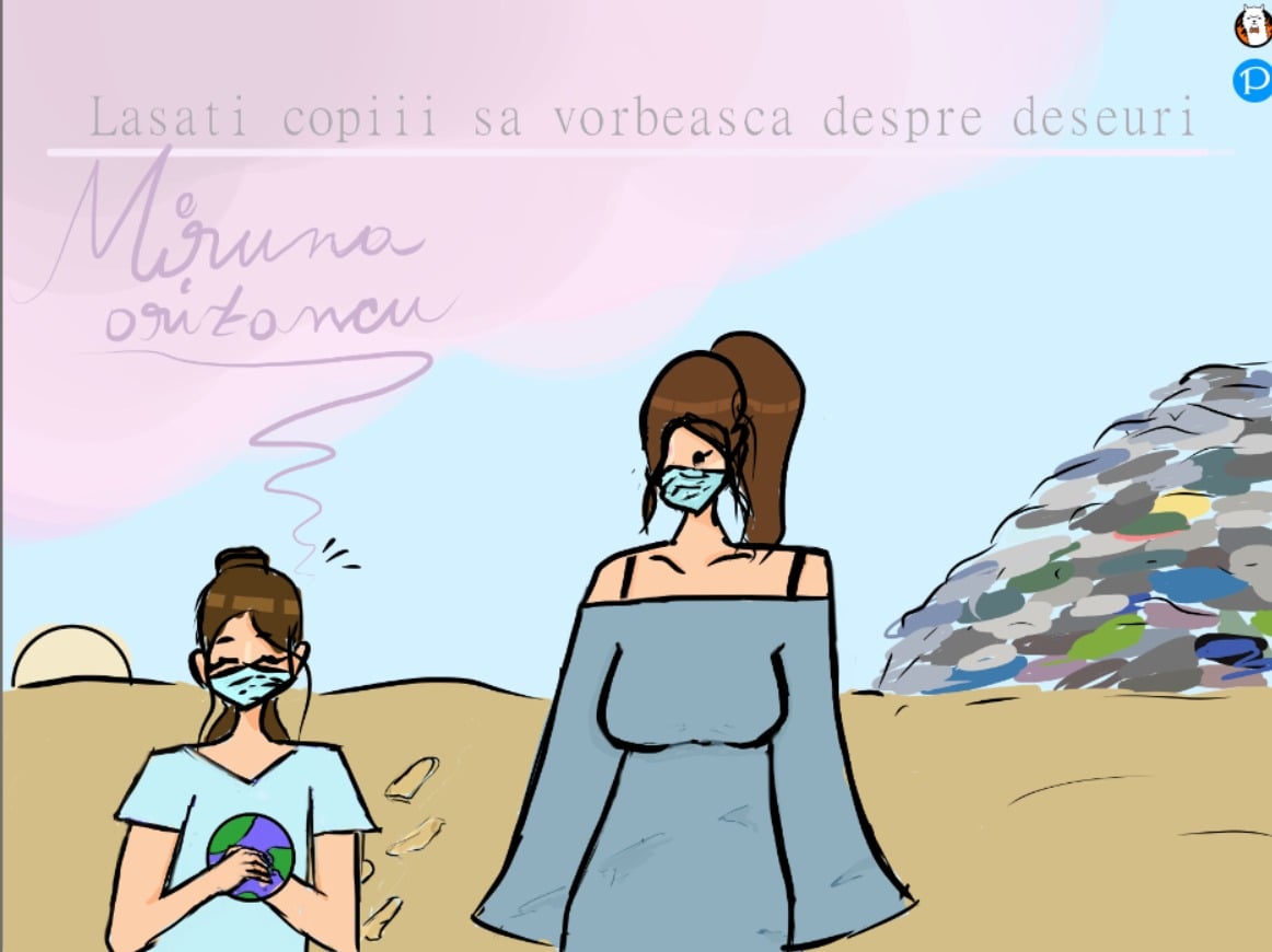 FOTO Lăsați elevii Sibiului să vă vorbească despre deșeuri. Și priviți-le desenele!