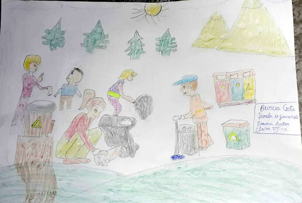 FOTO Lăsați elevii Sibiului să vă vorbească despre deșeuri. Și priviți-le desenele!