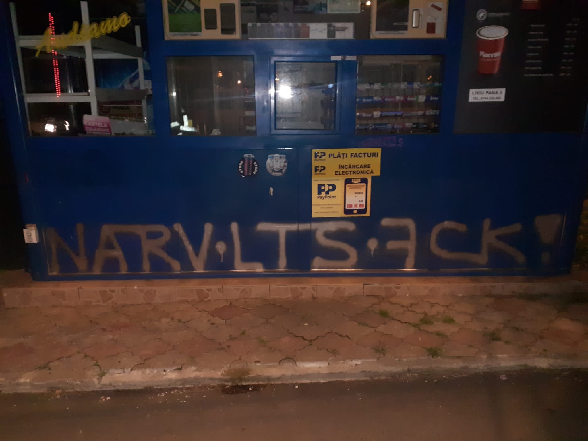 Actualizare ”Amenda în acest caz este de 2.500 lei” – Poliția Locală a prins un tânăr care a mâzgălit Sibiul