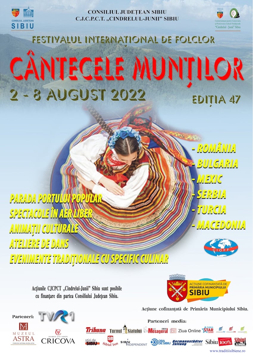 Loredana, Junii Sibiului și artiști din șase țări fac spectacol la „Cântecele Munților”