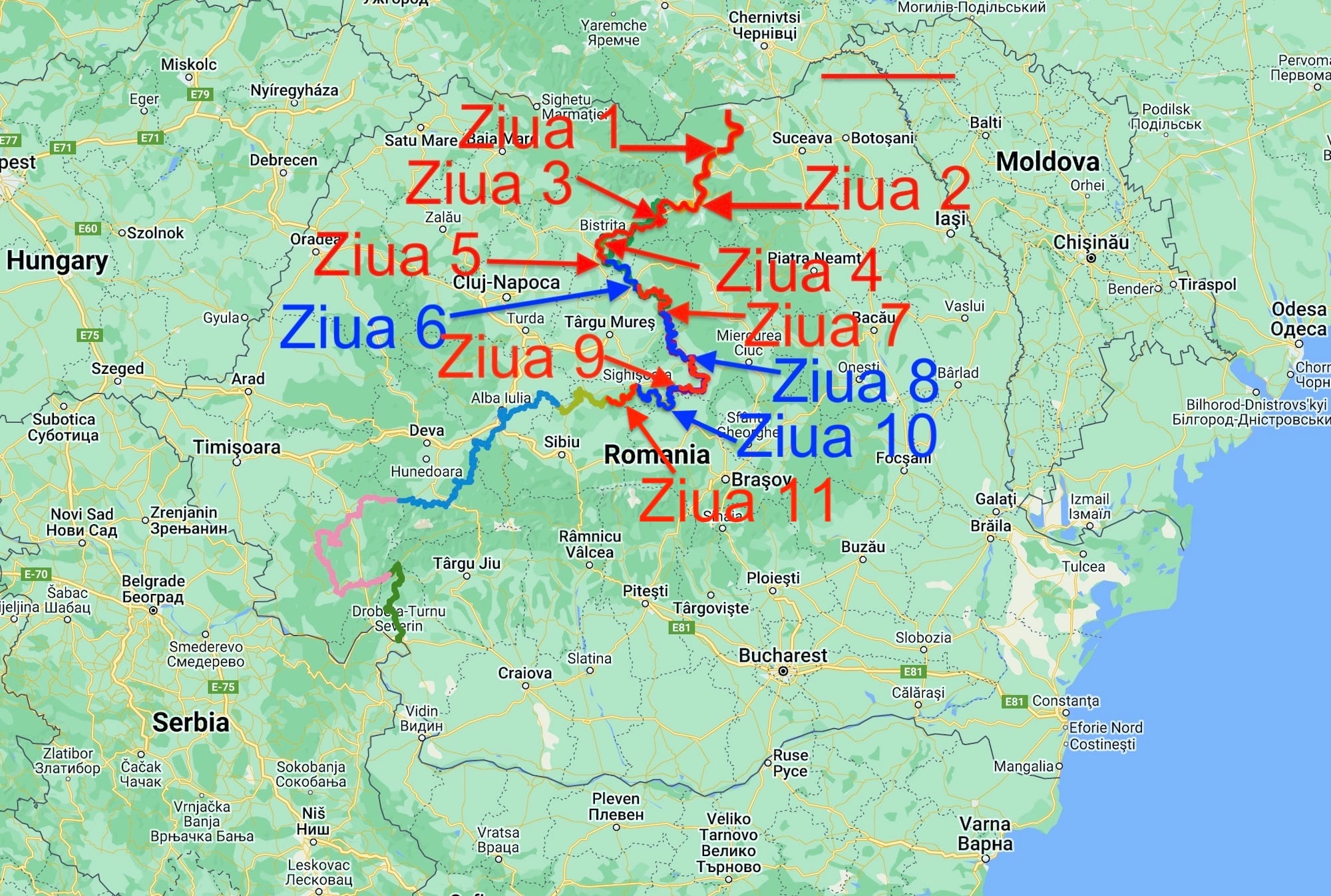 Pe toată Via Transilvanica, ziua 11. Am ajuns la Sibiu: pe coline răsar castele și biserici fortificate