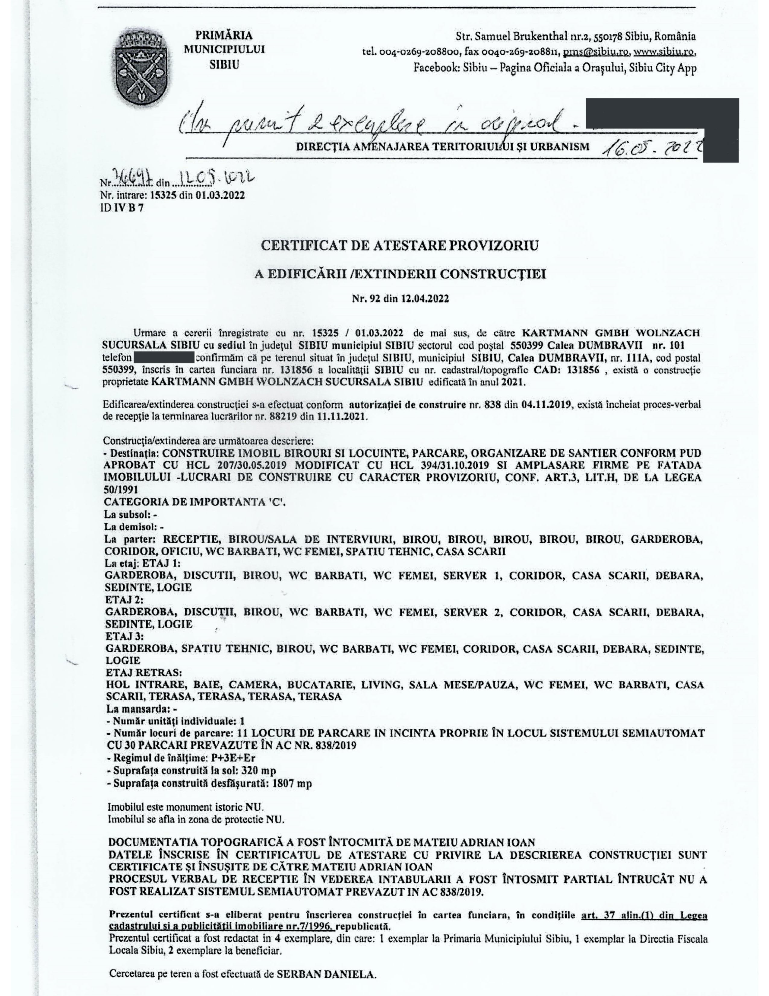 Primăria, despre intabularea blocului ridicat de Keul fără parcarea subterană: nu se compară cu situația vilei care trebuie demolată