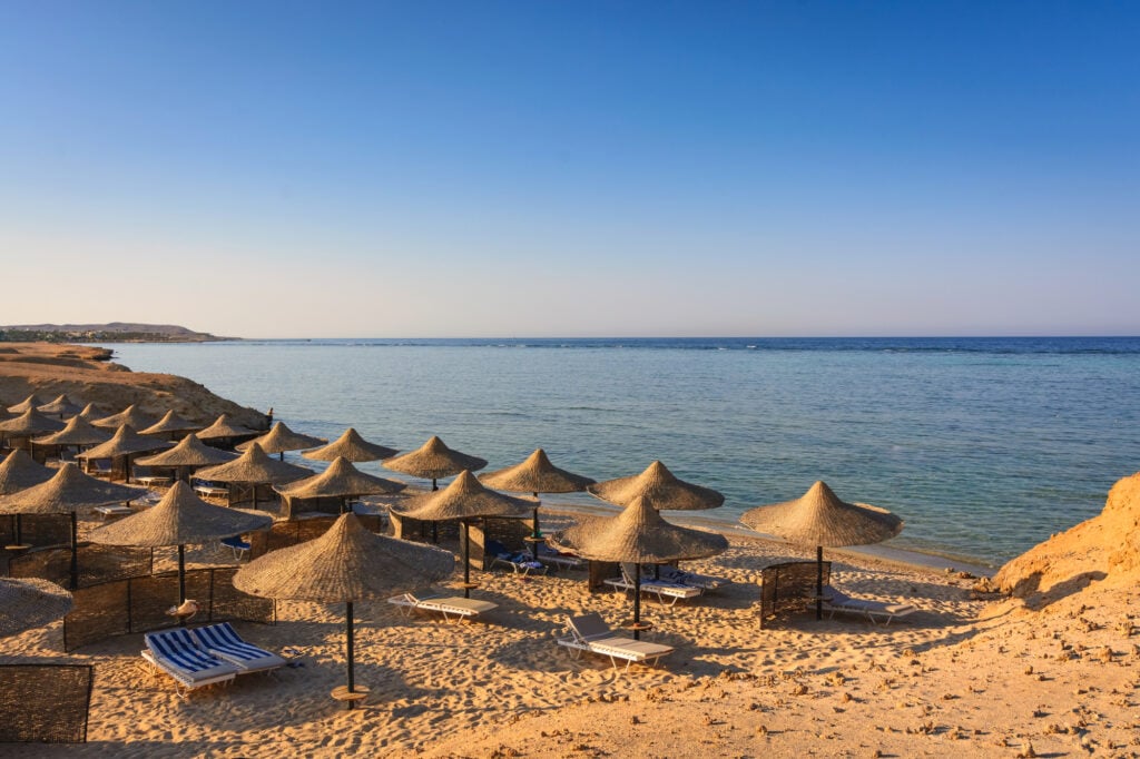 Reefs on Red sea beach resort