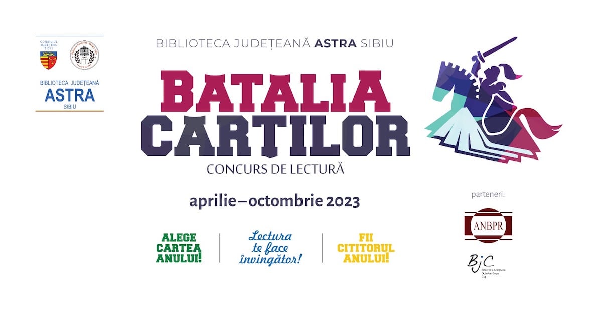 „Bătălia Cărților” revine la Biblioteca Astra: competiție de lectură pentru copii și adolescenți și club de carte pentru adulți