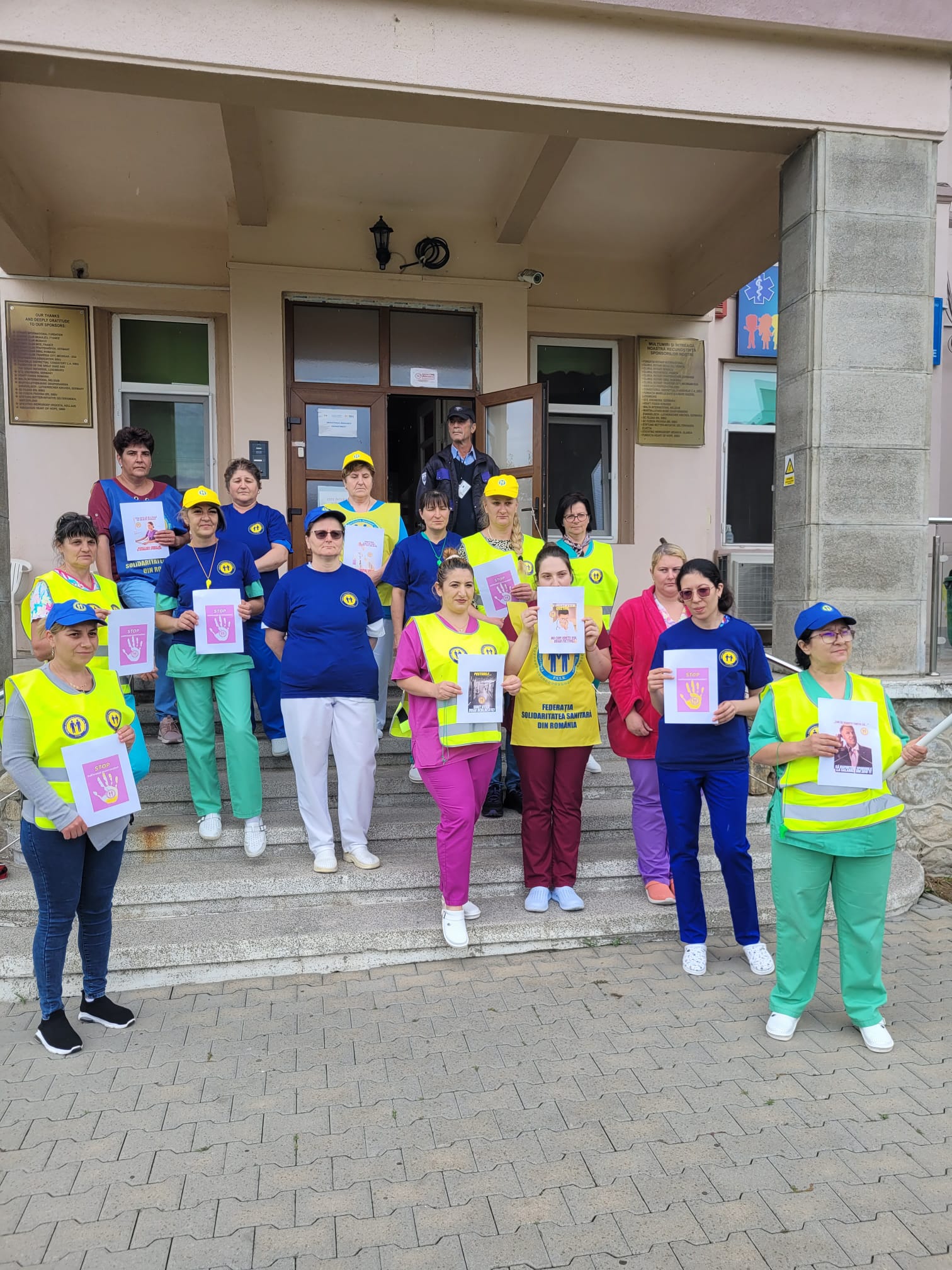 Proteste în spitalele din Sibiu: „Lucrăm multe ore și suntem puțini oameni. Suntem epuizați”