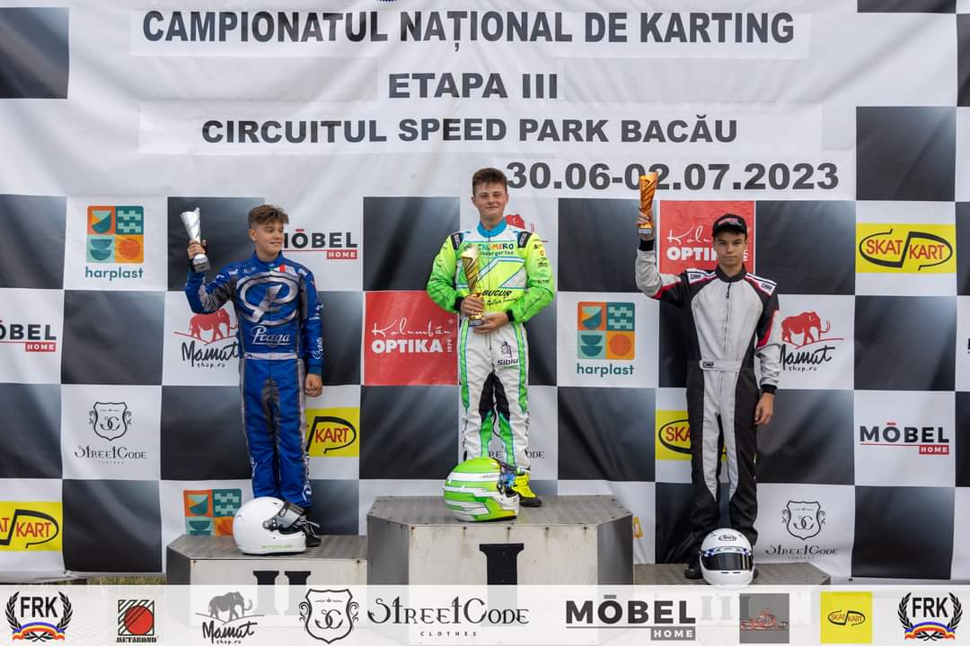 Sibianul Mircea Pătru ocupă prima poziție în Campionatul Național de Karting după trei etape: „Ultima victorie i-am dedicat-o fratelui meu”