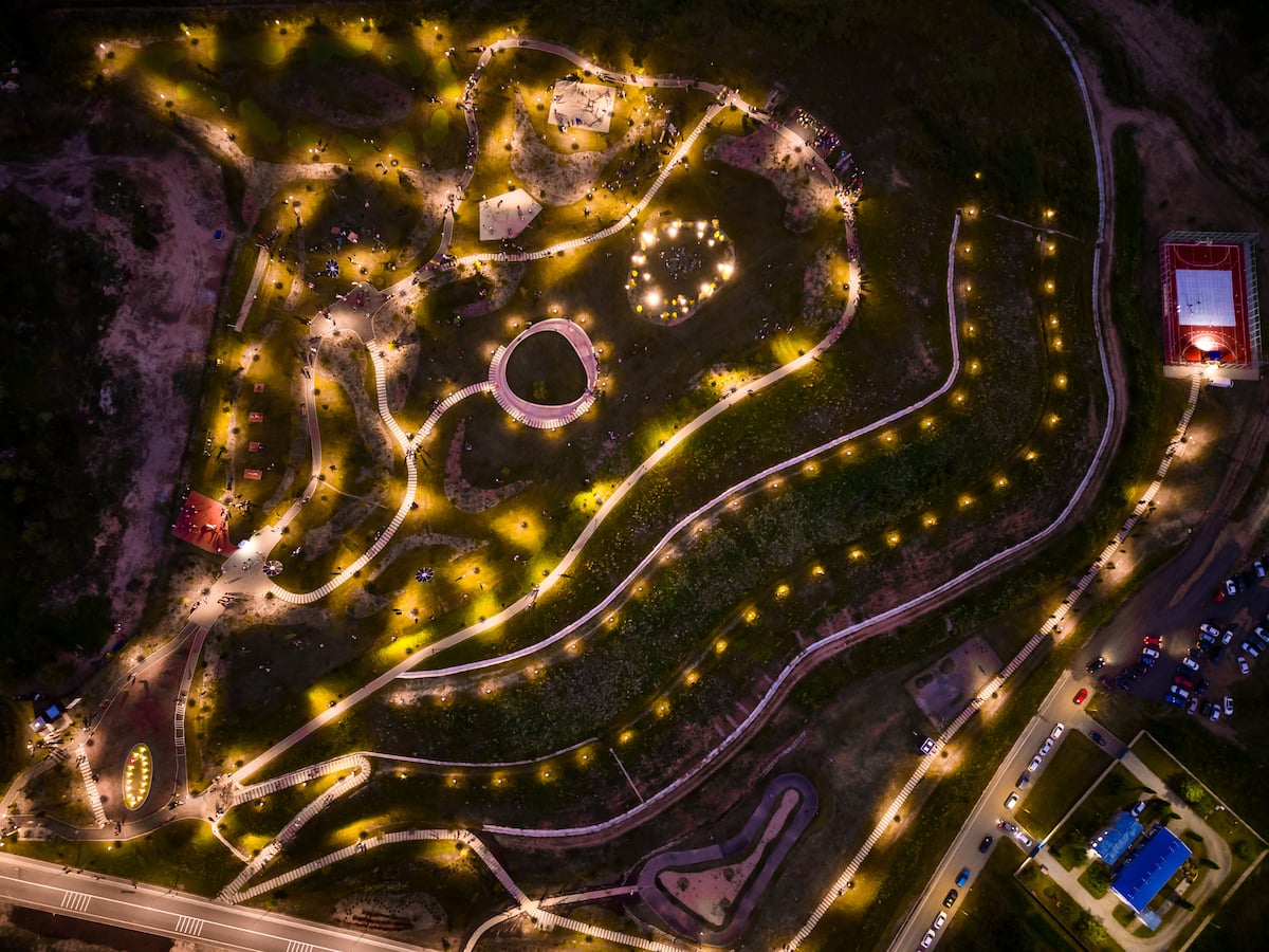 FOTO Mii de sibieni au vizitat Belvedere, cel mai nou parc al Sibiului și al doilea ca dimensiuni