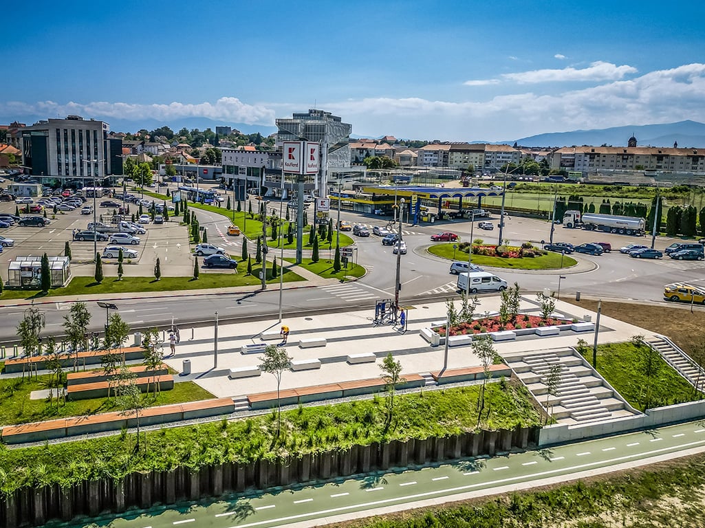 Fotografii spectaculoase cu noua pistă de biciclete a Sibiului. A fost inaugurată vineri
