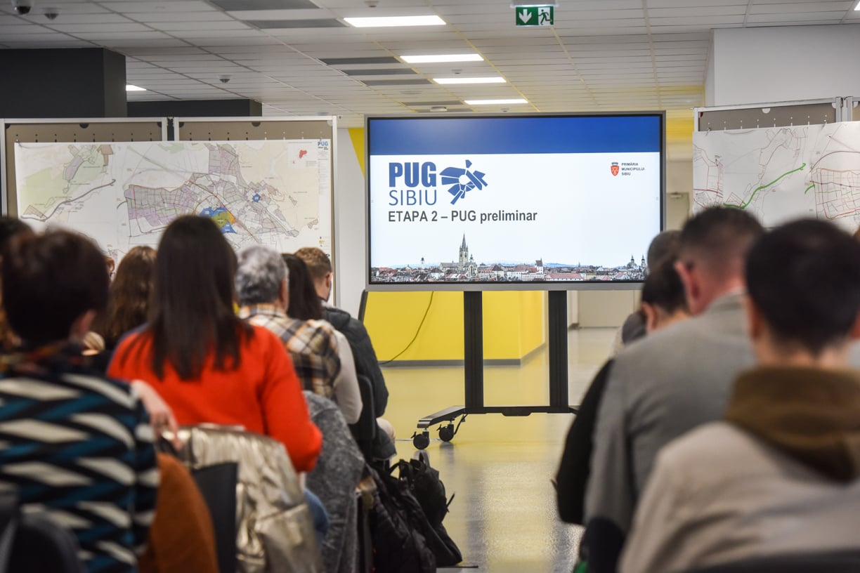 Noul PUG al Sibiului: „centre periferice” în cartiere, 134 ha de spații verzi noi, traseu inelar din Ogorului până în Gușterița. Primele observații ale arhitecților invitați la consultări