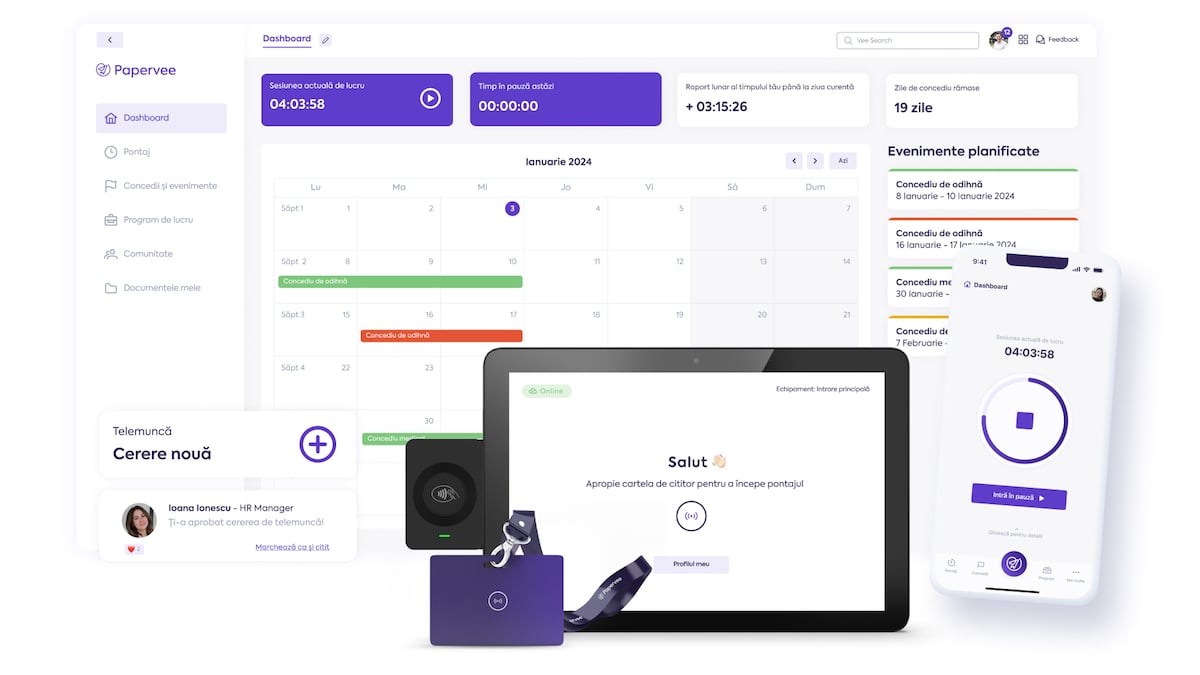 Papervee: Trei tineri din Sibiu au investit 150.000 de euro într-o platformă care simplifică și digitalizează munca de HR. „Pregătim și extinderea pe plan internațional”