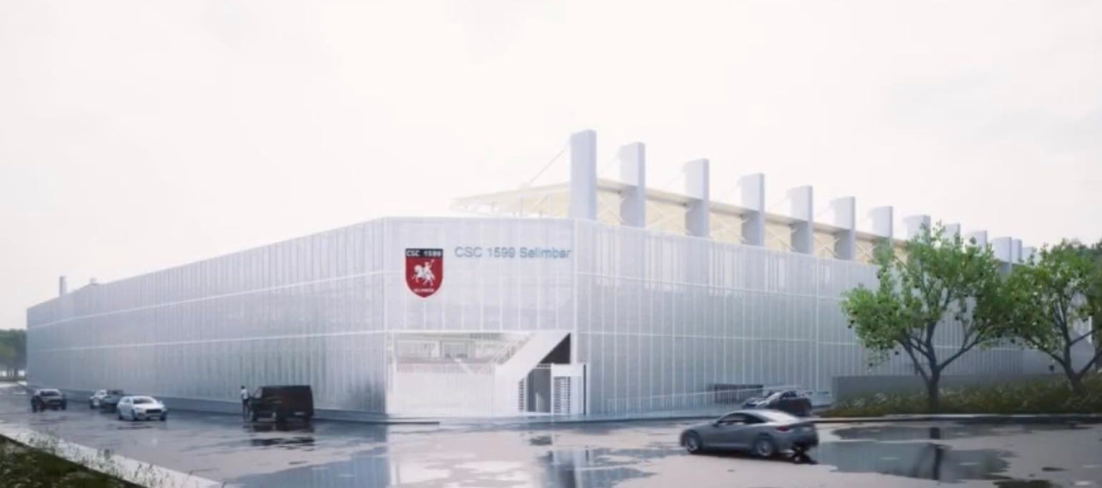 FOTO Cum va arăta Stadionul Șelimbăr. Va fi omologat pentru Liga 2. Va avea o sală de fitness cu acces gratuit pentru toți locuitorii comunei