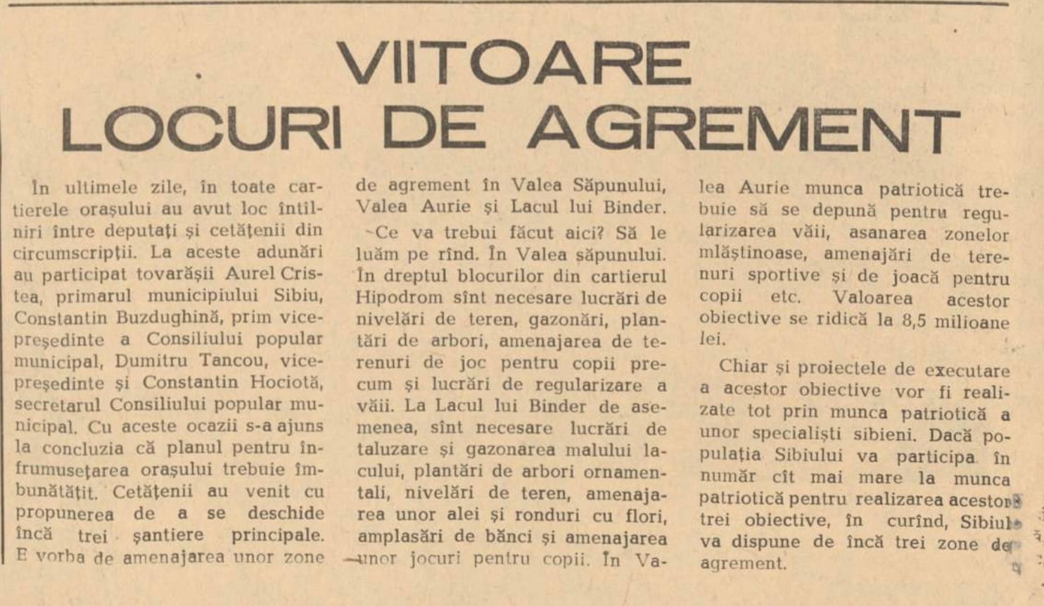 Alegerea primarilor Sibiului din ultimii 658 de ani. În 1541 primea câte o găină de la fiecare locuitor. Primul primar ales democratic a fost Șerbu, în 1992. Selecționat de ambasadorul SUA