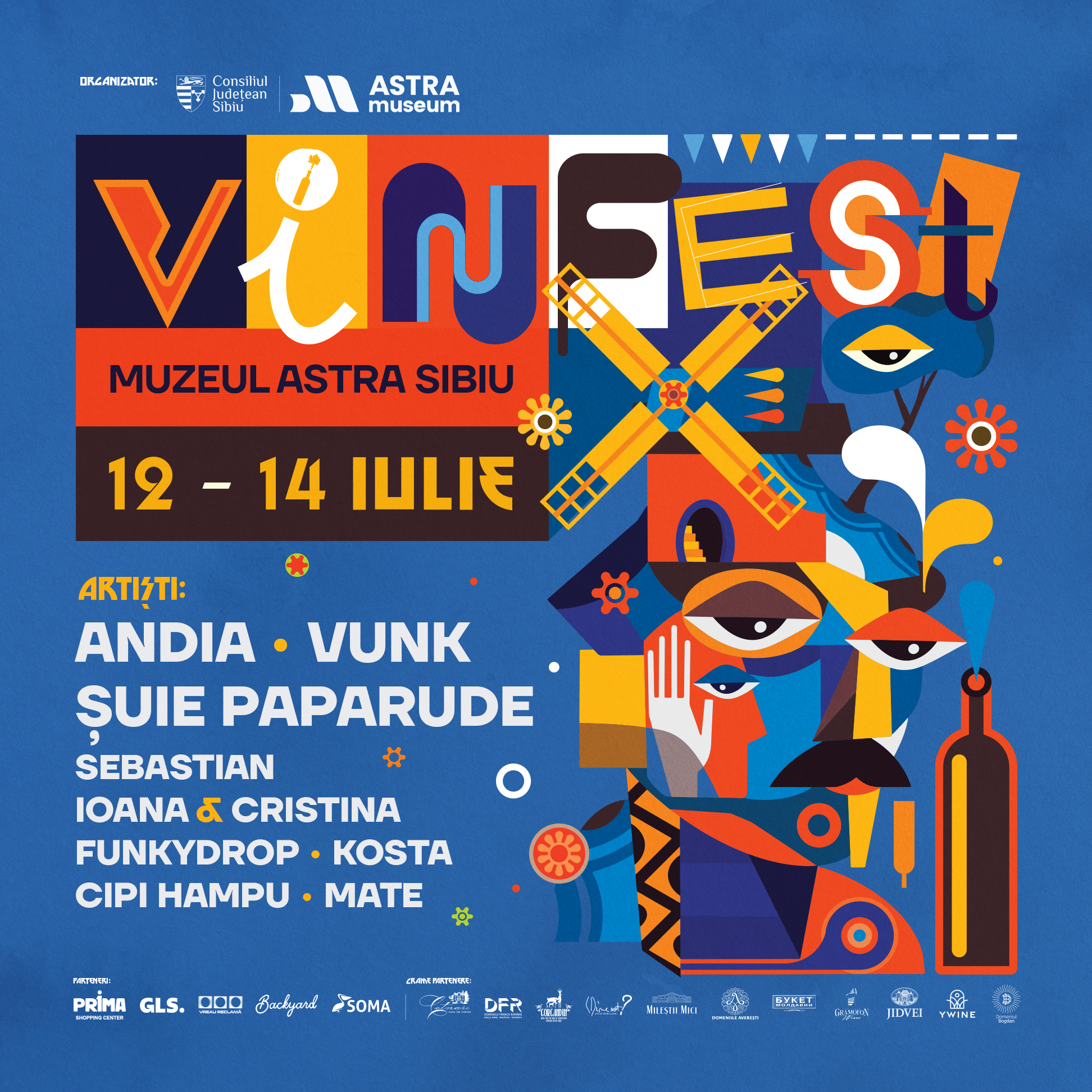 Vinul, sărbătorit 3 zile în Muzeul Astra. Peste 100 de arome de vin, concerte cu Andia, Șuie Paparude și Vank și mâncare delicioasă sunt rețeta weekendului perfect la Sibiu