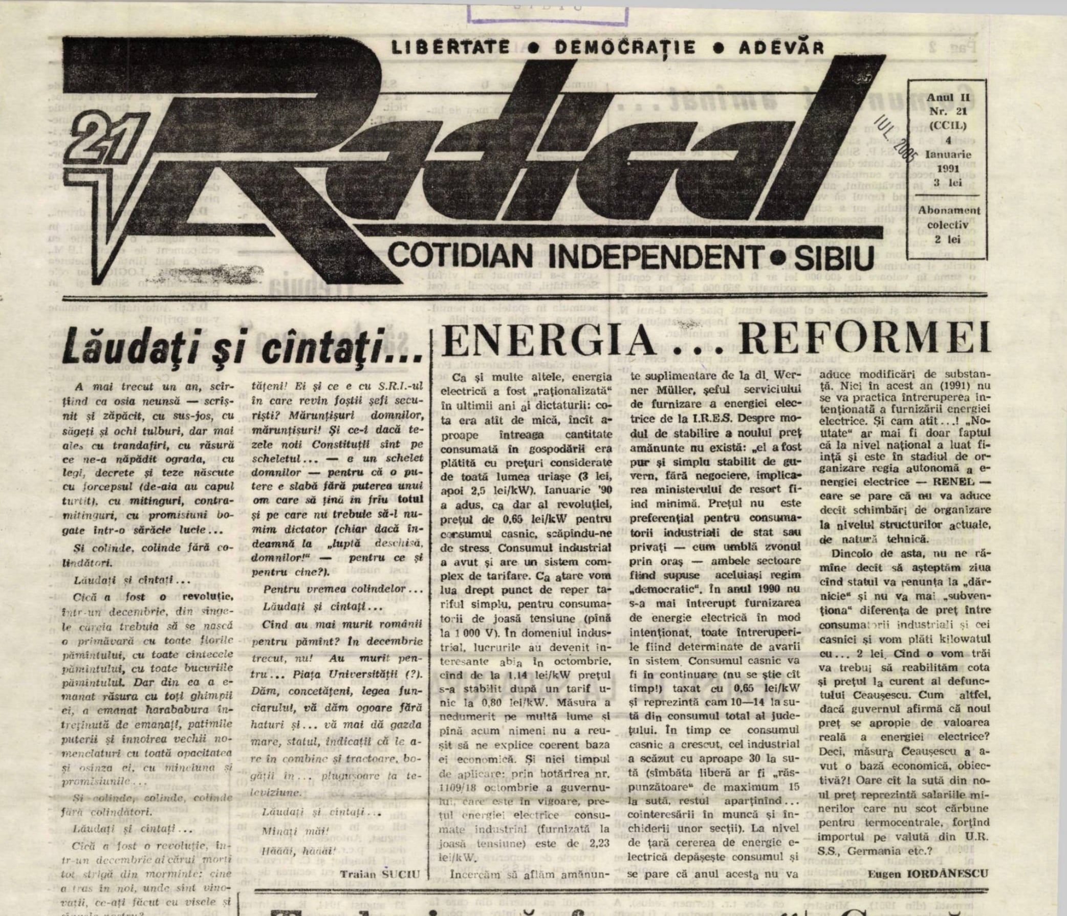 Istoria Sibiului prin ochii presei. Primele ediții din unele din cele mai importante ziare din Sibiu, din ultimii 232 de ani