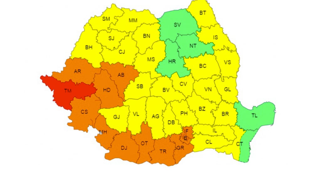 Întreg județul Sibiu intră sub cod galben, apoi portocaliu de caniculă. Urmează iarăși nopți tropicale