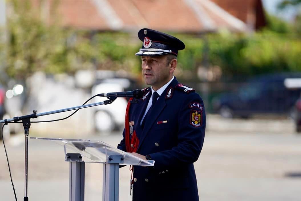 Pompierul Anului 2023 este plutonierului Petru Robert. Ceremonie militară la Sibiu, de Ziua Pompierilor