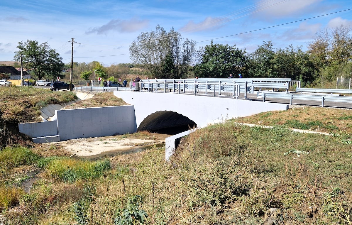 Cei din Alba au rămas în urmă: cel mai nou drum al sibienilor se termină „în câmp”. DJ 141C a fost inaugurat cu șase luni mai devreme