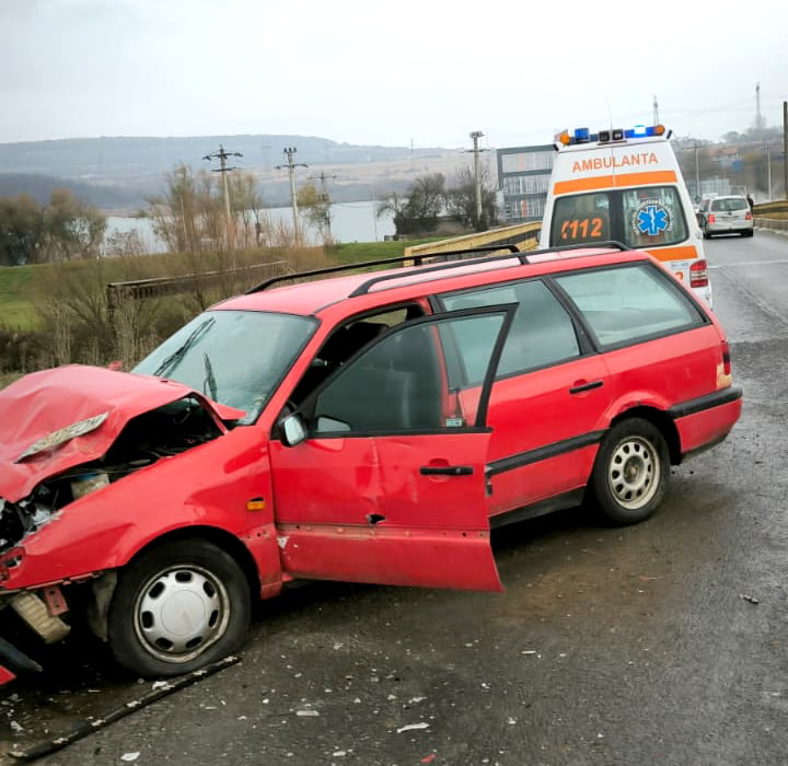 Accident la ieșirea din Sibiu spre Agnita: trei persoane rănite, din mașina condusă regulamentar