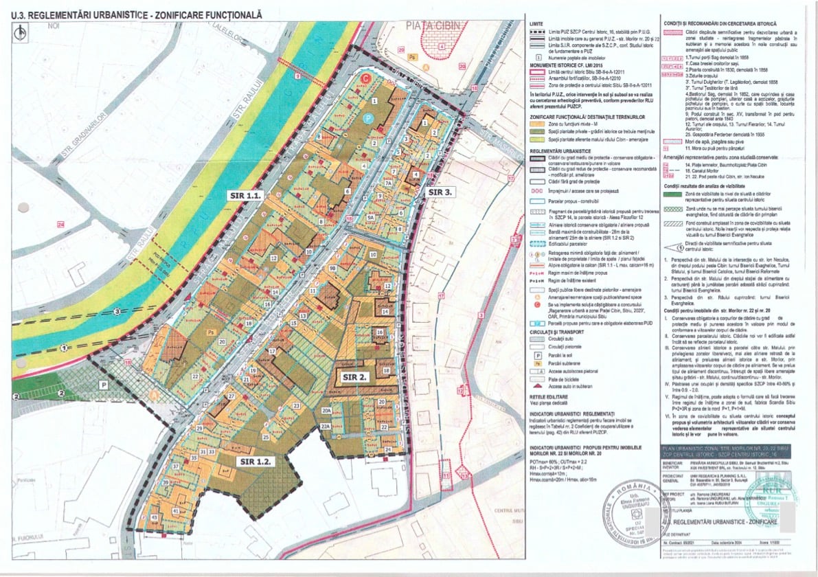 Proiectul de transformare a unei zone de lângă centrul istoric a ajuns în Consiliul local. Pod propus peste Cibin