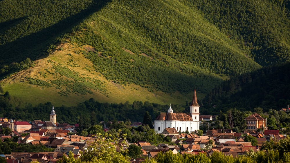 Rasinari Village in Sibiu, Transylvania Romania