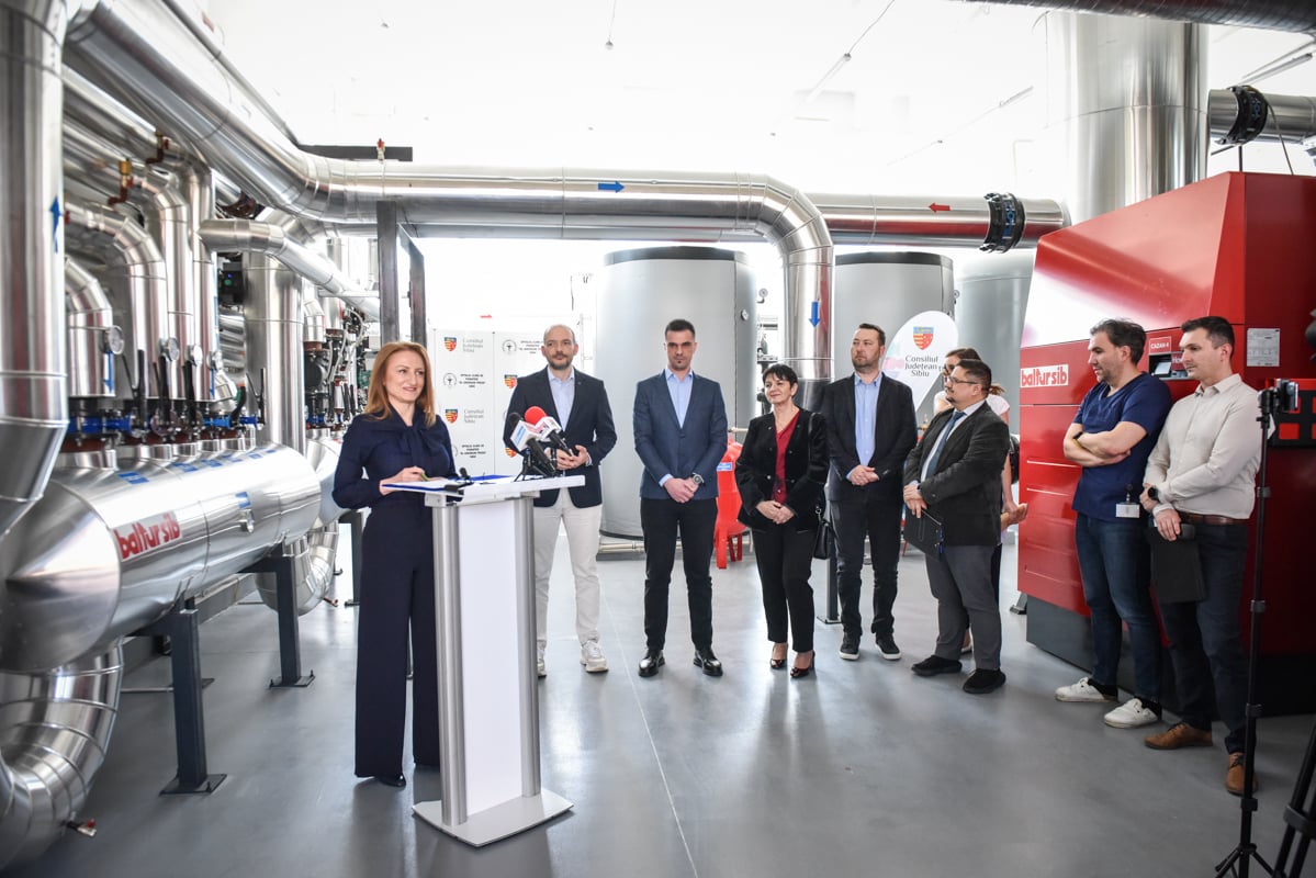 Președinta CJ, Daniela Cîmpean, a inaugurat centrala termică a Spitalului de Psihiatrie din Sibiu. Investiția a depășit 9,8 milioane de lei