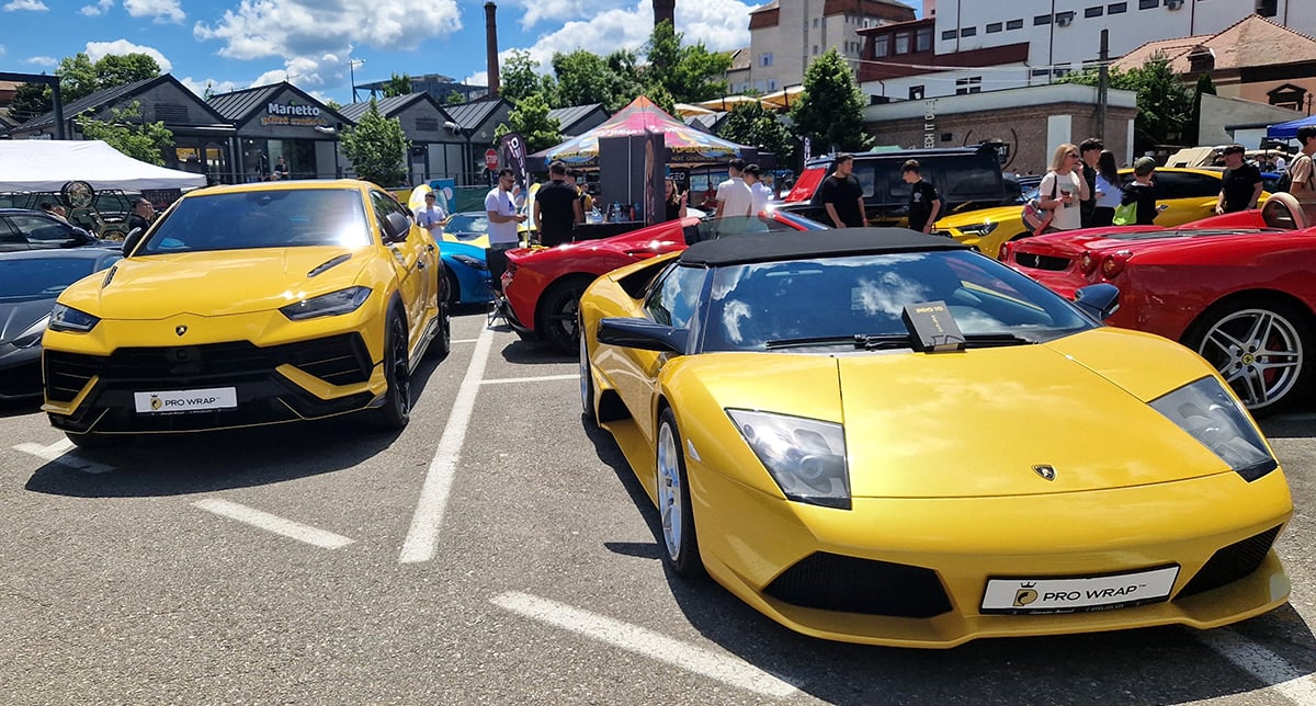 Milioane de euro pe patru roți. Top 5 cele mai scumpe mașini la Upsidedown festival, în centrul Sibiului