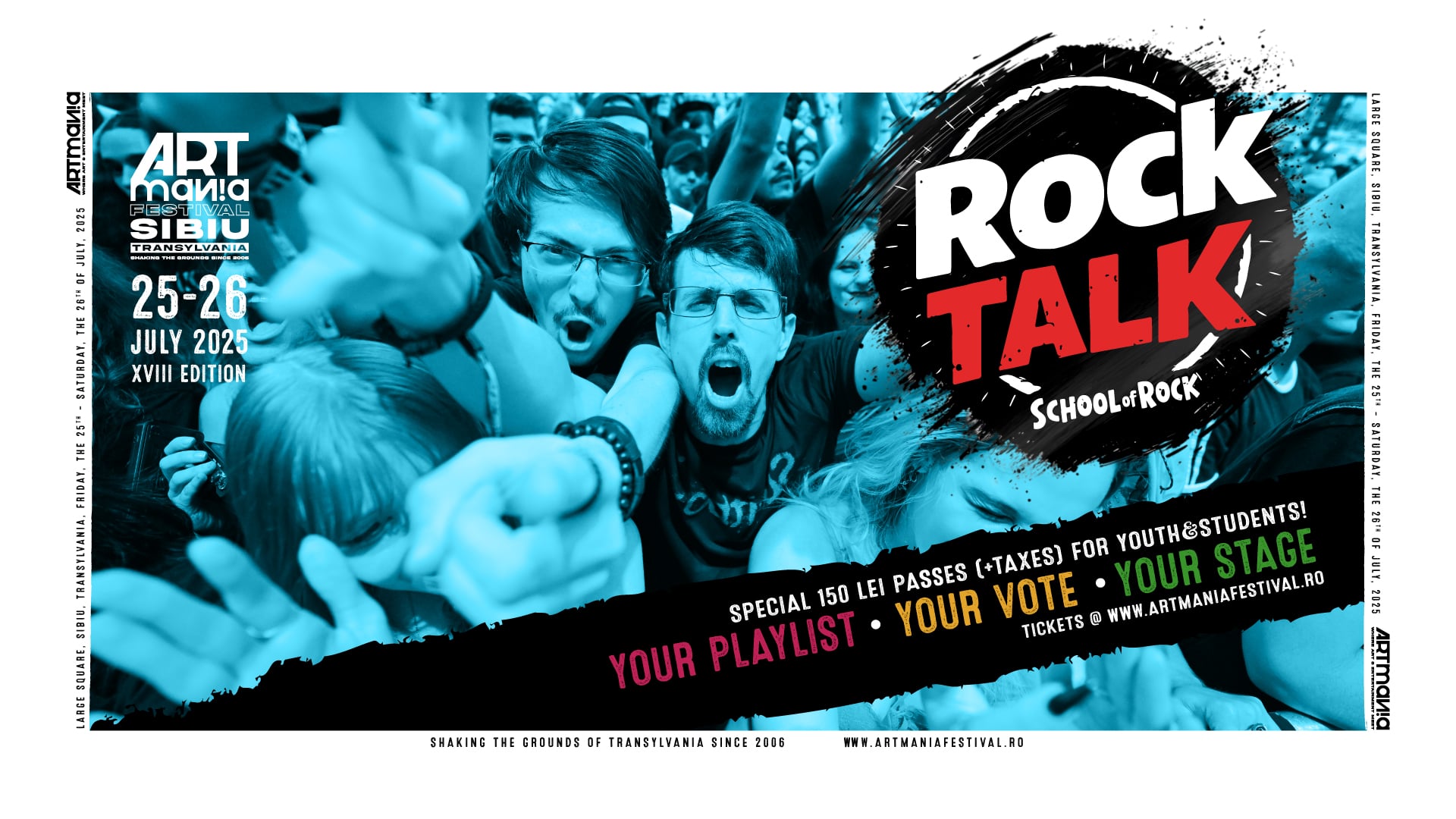 „Votează. Nu-i lăsa pe alții să-ți seteze playlist-ul”. ARTmania Festival lansează o platformă educativă și pentru conștientizare democratică dedicată tinerilor