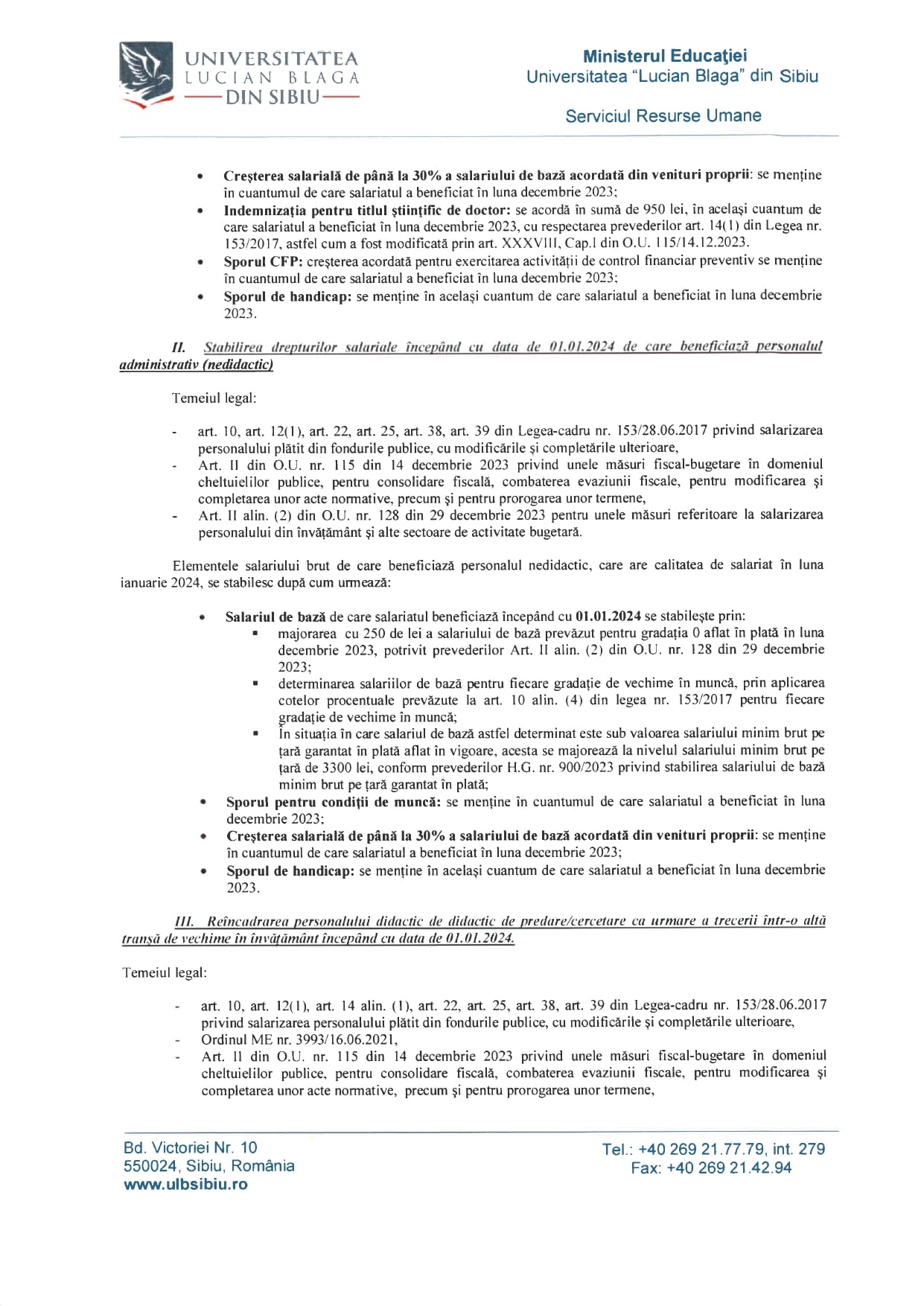 Curtea de Conturi la ULBS. Surse: Angajații vor fi nevoiți să returneze o parte din banii primiți ca sporuri, în ultimii 2 ani. „Nu au vrut să-i taie fostului director general sporul de 10.000 de lei pe lună...”