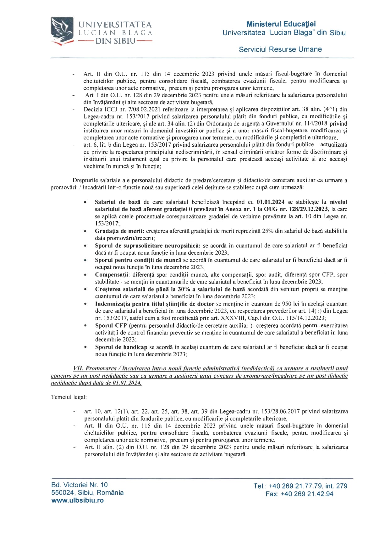 Curtea de Conturi la ULBS. Surse: Angajații vor fi nevoiți să returneze o parte din banii primiți ca sporuri, în ultimii 2 ani. „Nu au vrut să-i taie fostului director general sporul de 10.000 de lei pe lună...”