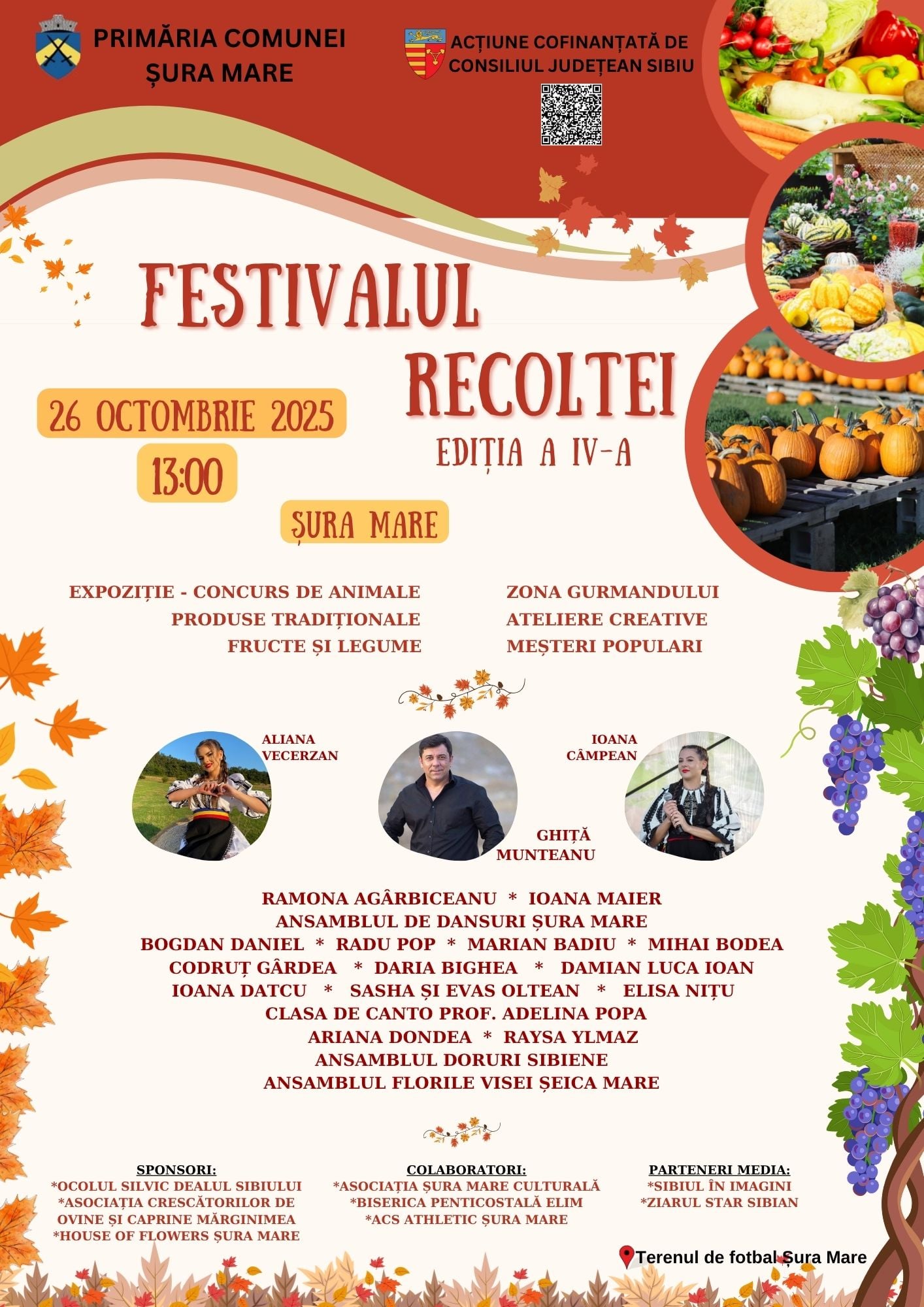 Ce facem în weekend? Ultimele zile de Astra Film, concert Direcția 5, Festivalul Recoltei la Șura Mare, bazar de toamnă