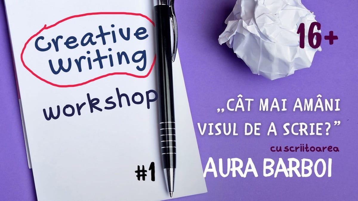 „Cât mai amâni visul de a scrie?” – Scriitoarea Aura Raluca Bărboi susține la Sibiu un atelier gratuit de Scriere Creativă