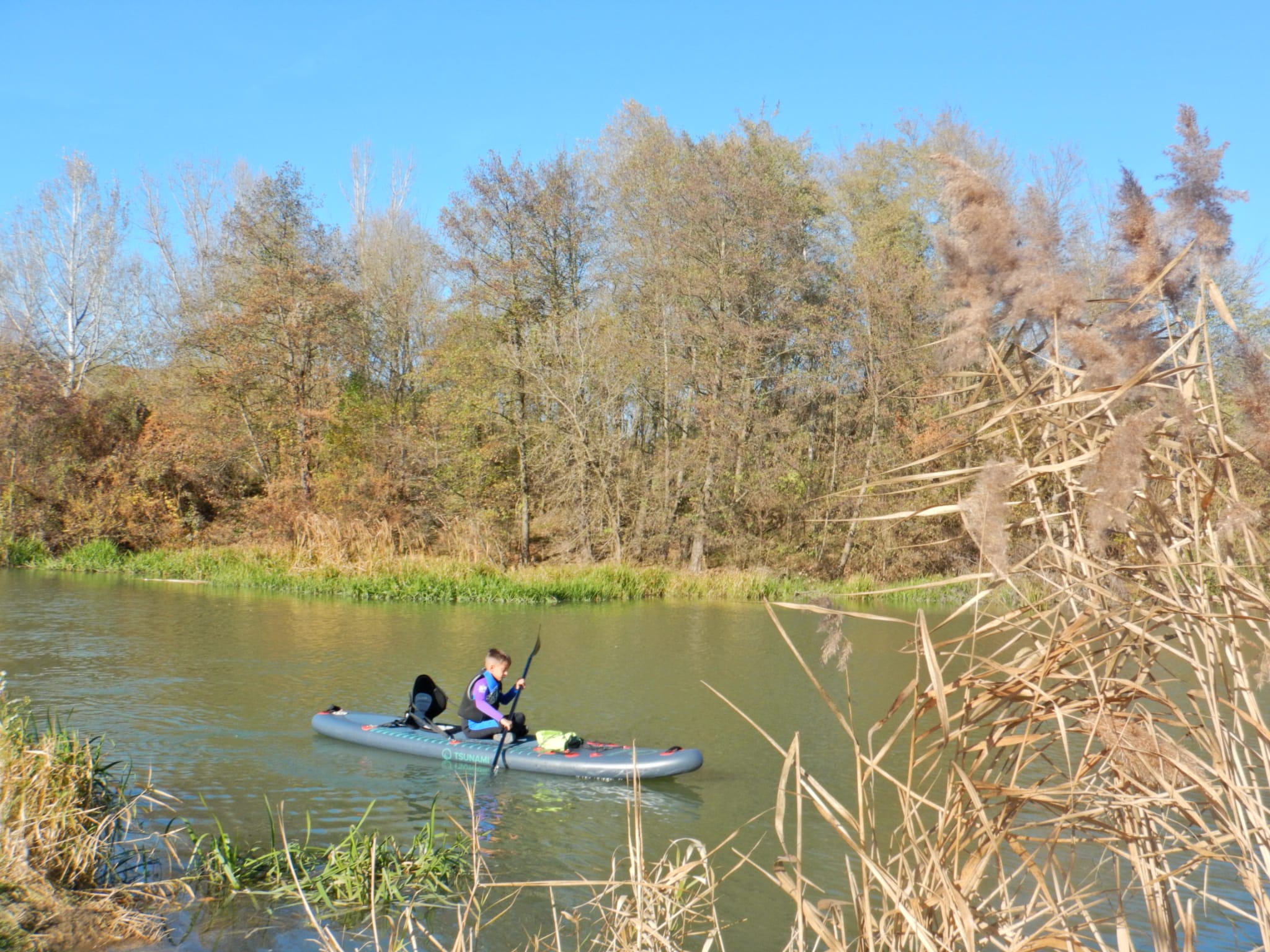 FOTO / VIDEO Am fost cu SUP-ul pe Olt. Un test de curaj, nu de echilibru