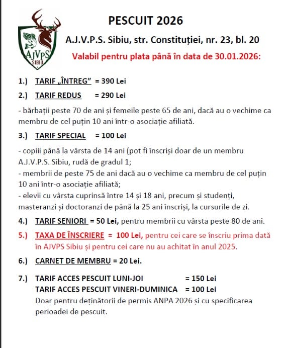 taxe pescuit