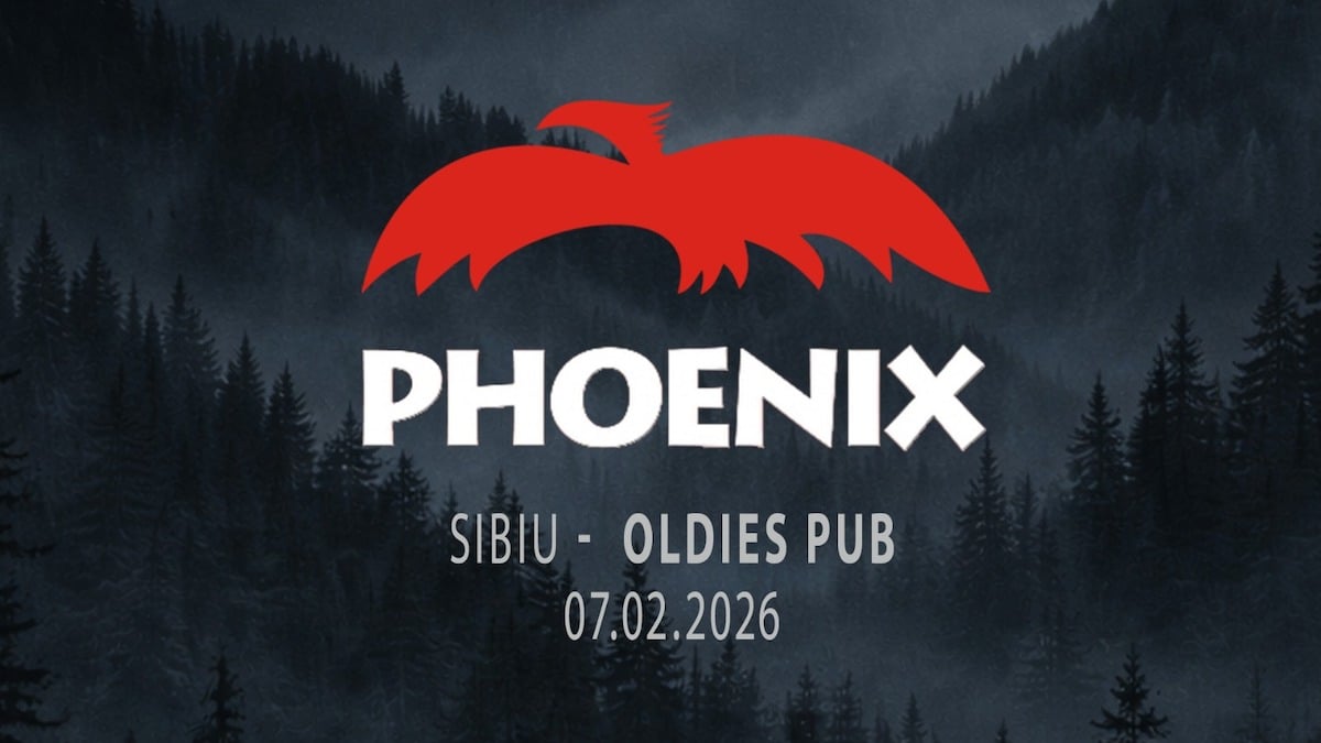 PHOENIX concertează în 7 februarie la Sibiu, la Oldies Pub: „Revenim cu bucurie și emoție, pentru că știm că la Sibiu Phoenix nu cântă doar pe scenă, ci și în inimile oamenilor”