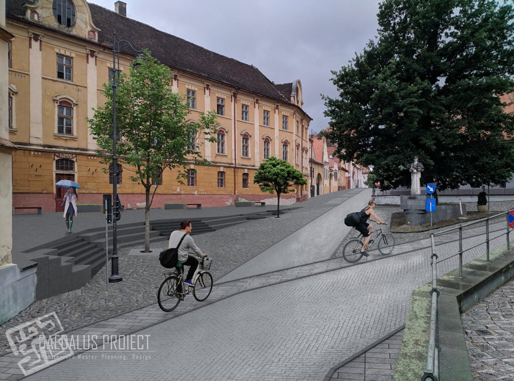 Propunere pentru Intersecția străzilor Avram Iancu și Gen. Magheru. Sursa: documentația de atribuire