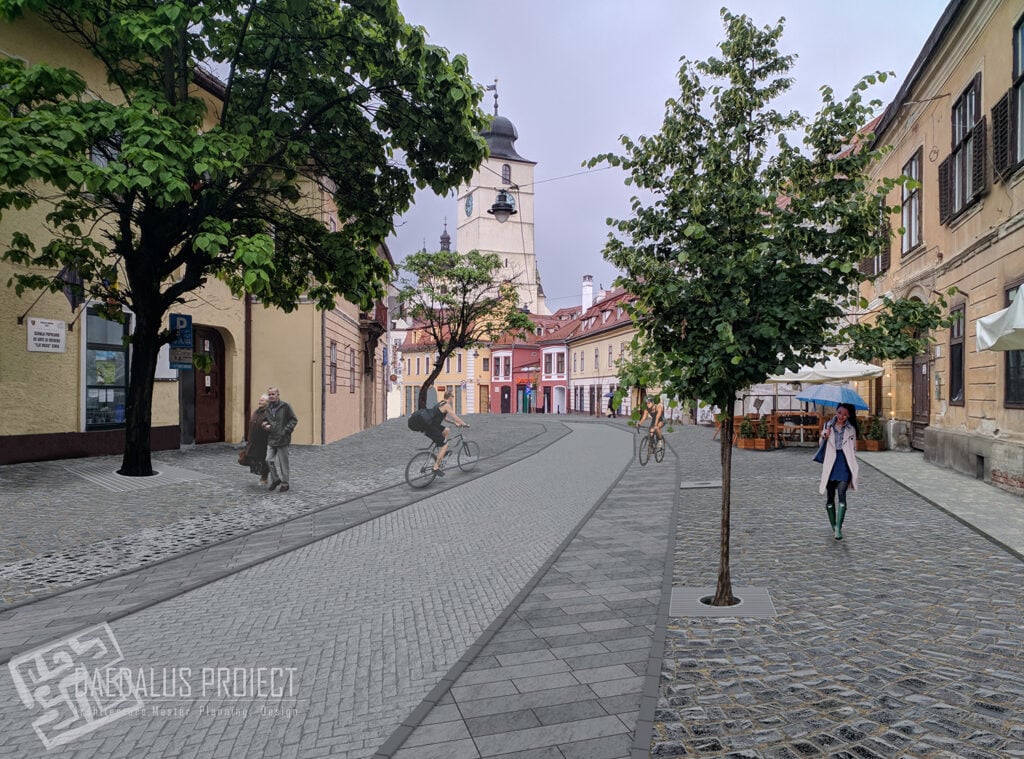 Simulare a străzii Avram Iancu. Sursa: documentația de atribuire