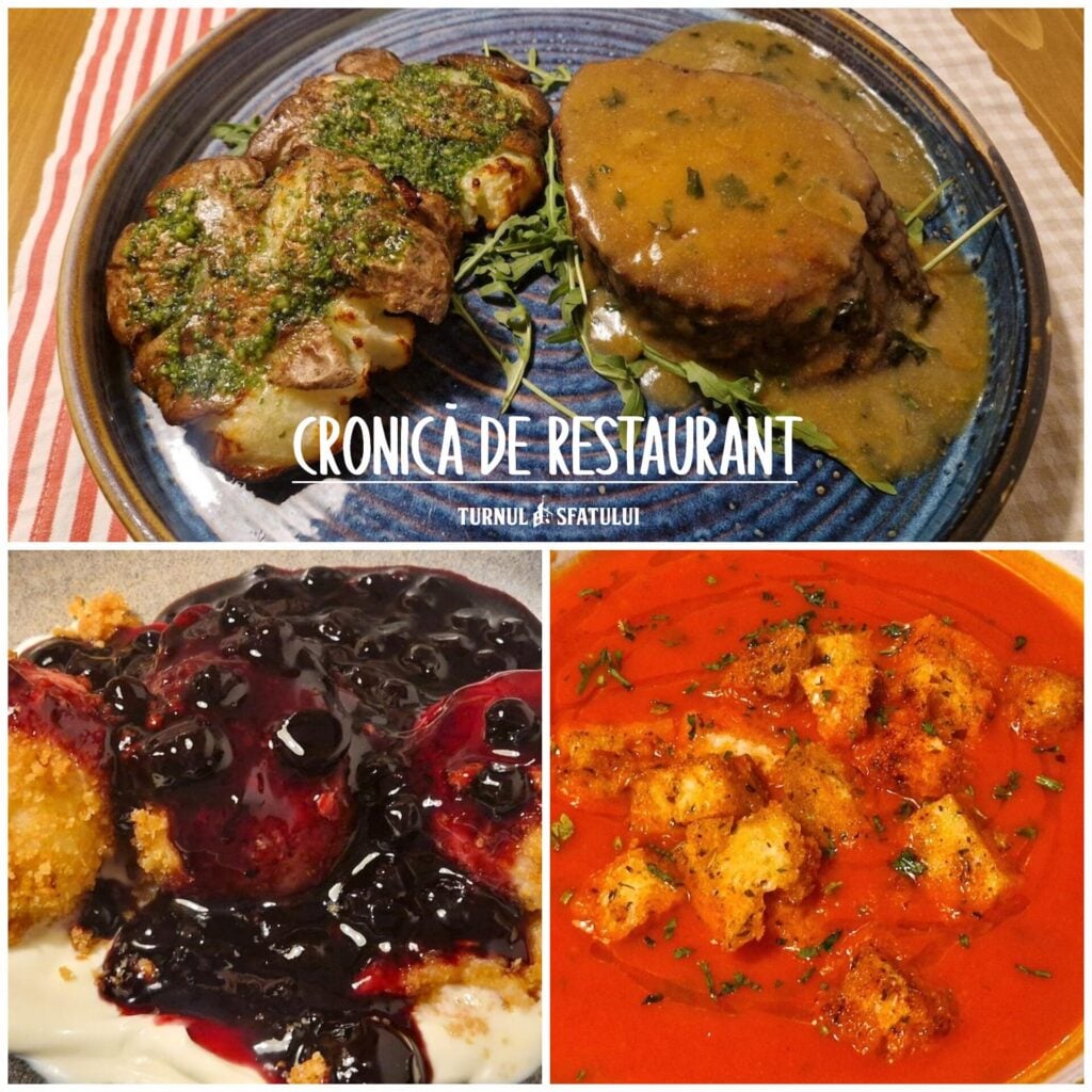 supa crema rosii friptura porc papanasi