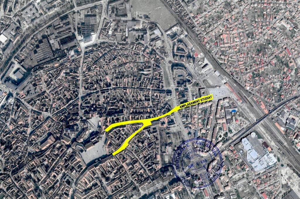 Zona vizată de proiect. Sursa: documentația de atribuire