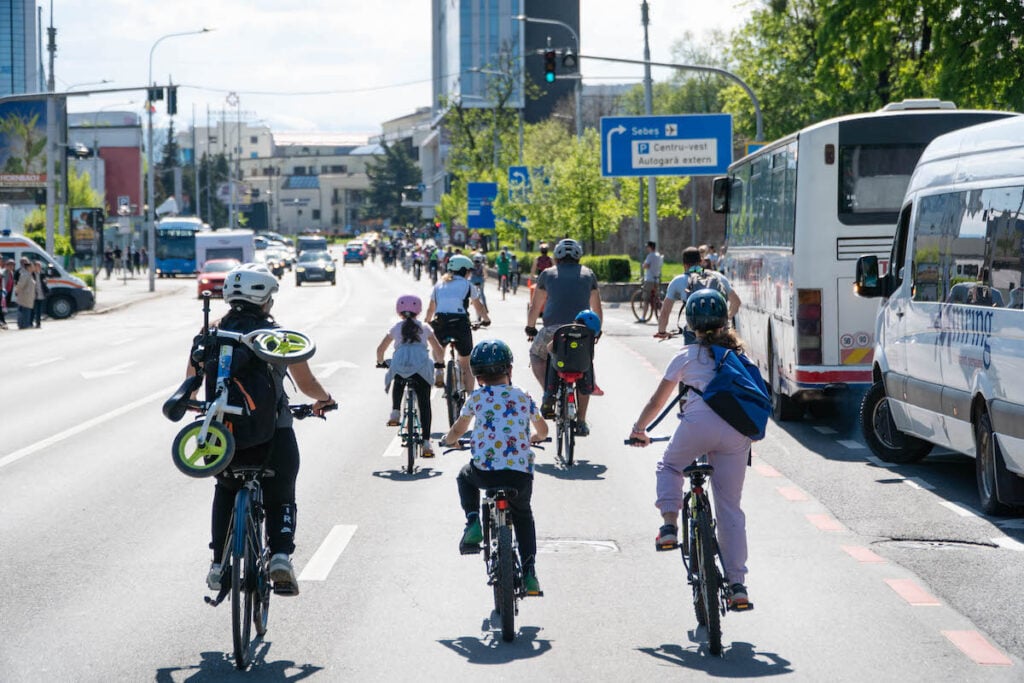 Viitorul mobilității școlare în România, discutat la Sibiu/Foto: Urban Bike Revolution