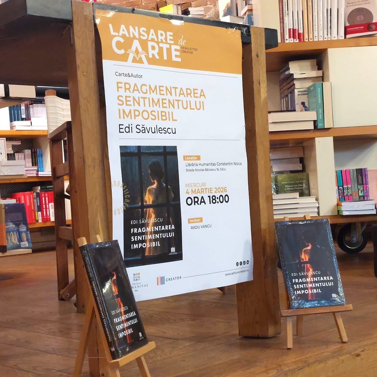 De la Urgență la literatură. Edi Săvulescu, un asistent medical de la Spitalul de Psihiatrie din Sibiu, și-a lansat primul roman