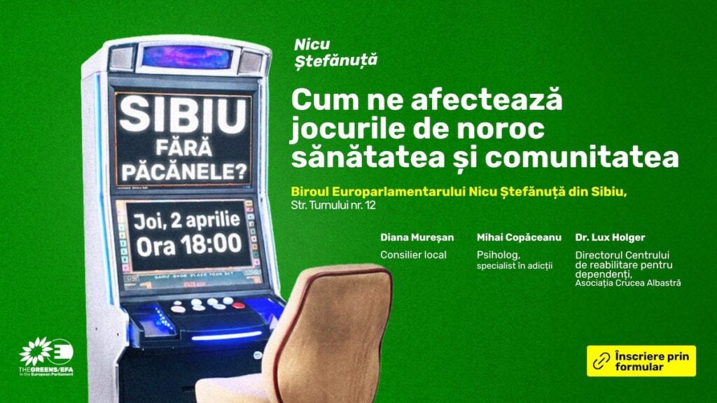 Discuție deschisă despre limitarea accesului la păcănele/Foto: Nicu Ștefănuță/Facebook