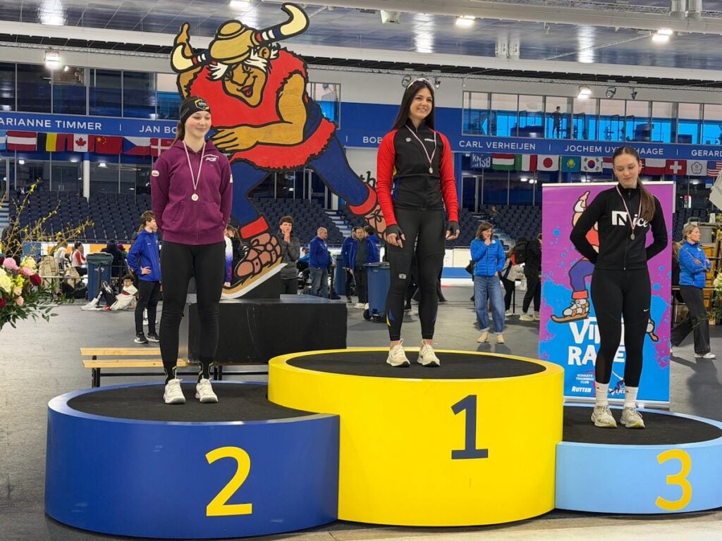 Anastasia Băcilă pe podium / Foto: Cristina Andrei