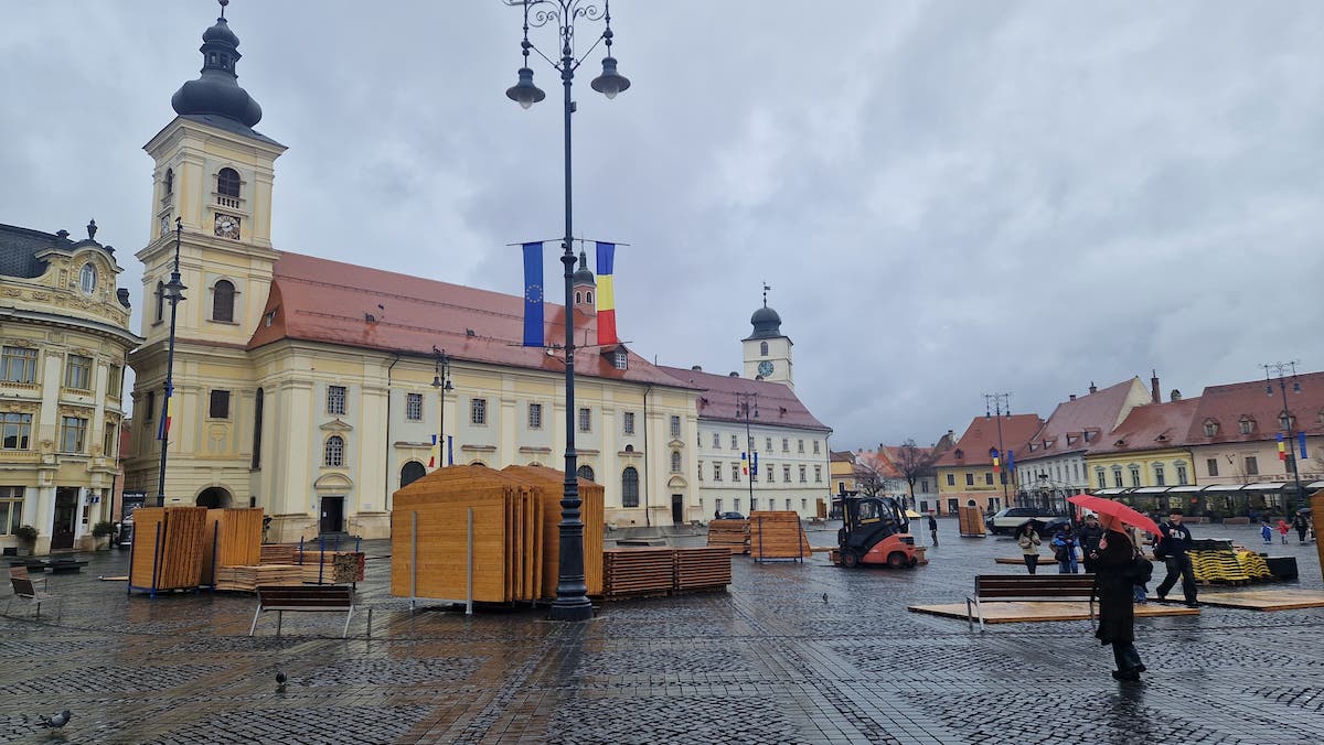 Sibiul se pregătește pentru Târgul de Paști. Foto: turnulsfatului.ro
