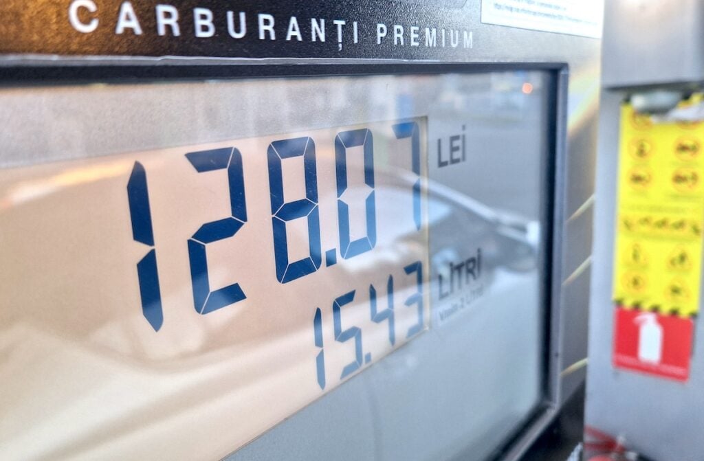 afisaj pret benzina sibiu